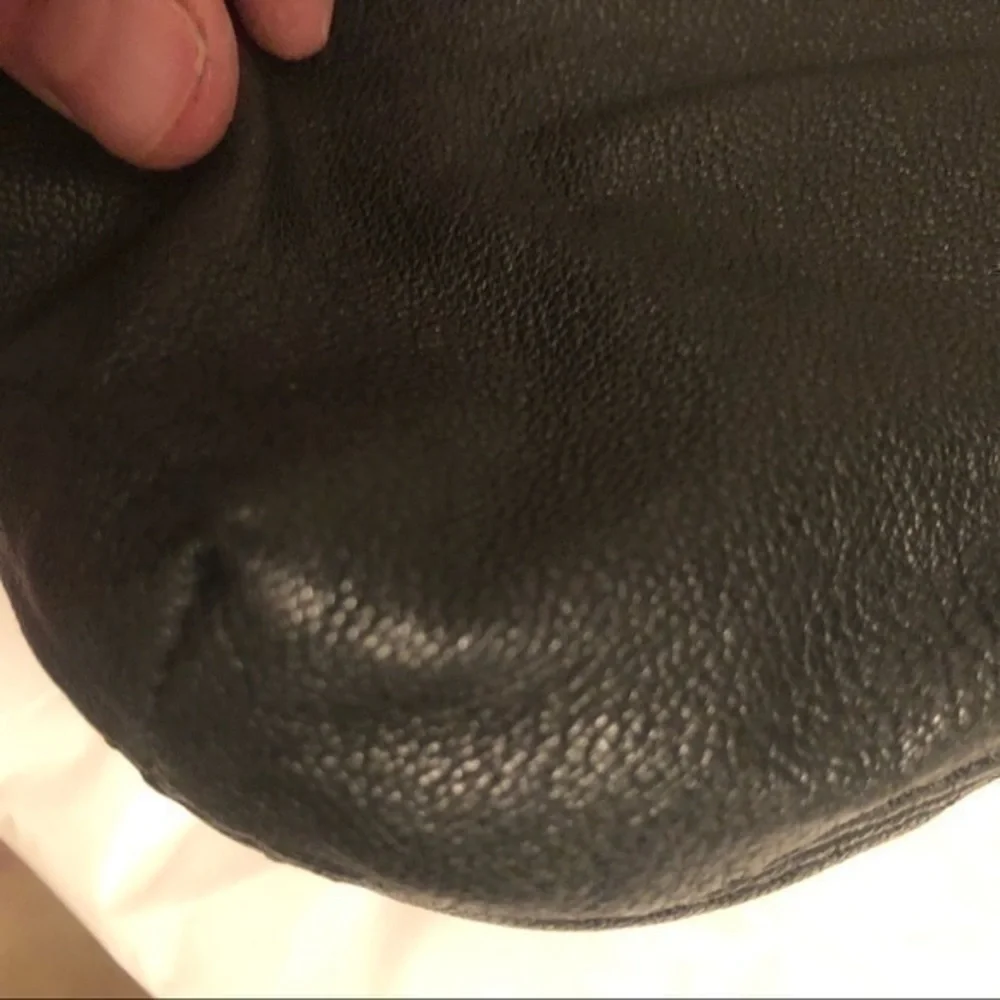 Michael kors black leather clutch bag